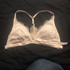 white bralette